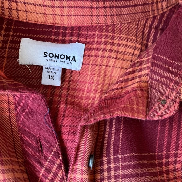Sonoma plaid flannel - Picture 2 of 3